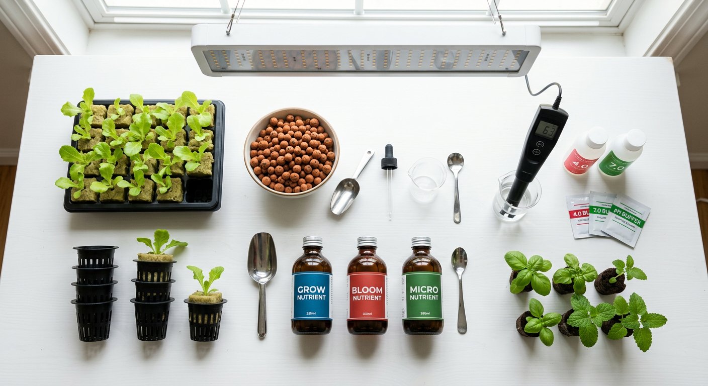 Hydroponic gardening supplies for beginners